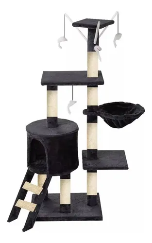 comprar Rascador Tipo Árbol Para Gatos - 5 Niveles Interactivo Color Gris Oscuro