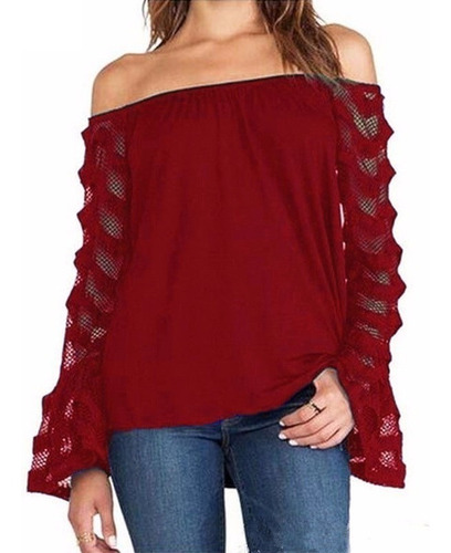 Blusa Manga Anillada, Talles Especiales (hasta Talle 6xl)