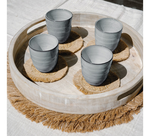 Set 4 Vasos Cerámica 270 Ml Amalfi Simplit