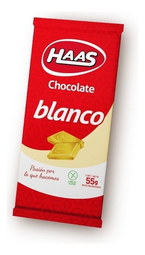 Haas Chocolate Blanco 55 Gr