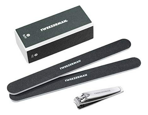 Kits - Tweezerman Manicure Kit Includes Nail Clipper Nail Bu