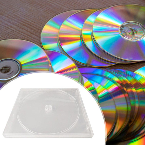 10 Piezas Fundas Transparentes For Cd Fundas Protectoras