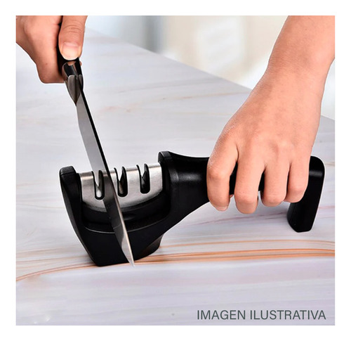 Afilador De Cuchillos 3 En 1 Acero Inoxidable Kuchen