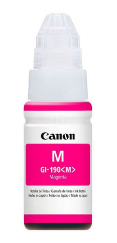 Botella De Tinta Canon Gi-190 Magenta Original