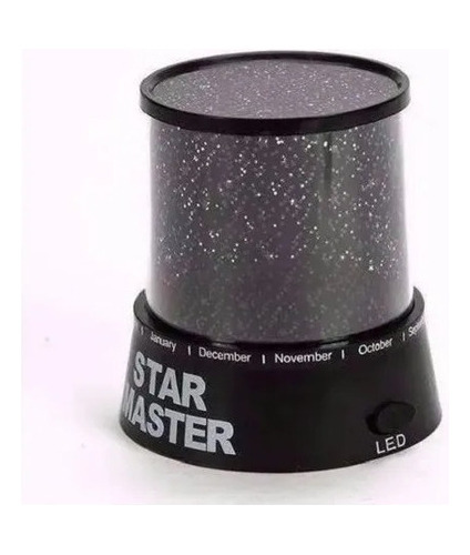 Lampara Proyector Estrellas Star Master Usb O Pilas Negro