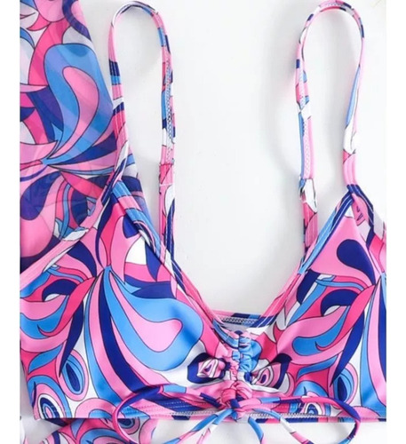 Nm Conjunto De Traje De Baño De Playa Hawaiano De 3 Piezas