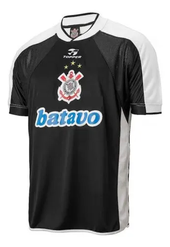 Camisa Topper Corinthians Mundial 2000 Retro - Preta