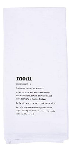 Mom Definition - Toalla De Té Decorativa Para Colgar En Lino