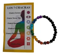 Comprar Pulsera Piedras Naturales Armonizar Los 7 Chakras - Elástica