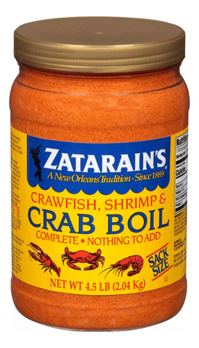 Zatarain's Crawfish, Shrimp & Crab Boil 2.04 Kg Importado.