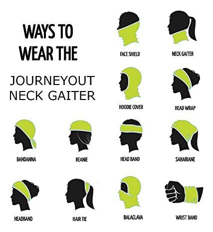 Journeyout Neck Gaiter Bandana Face Mask Bufanda Para Hombre