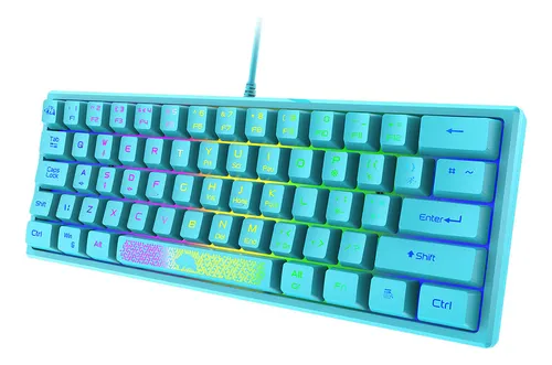 . Teclado Con Cable K61 Rgb 60 Por Ciento Y 62 Teclas For