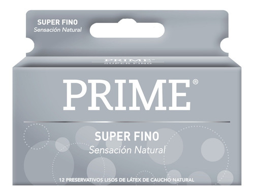 Preservativos Prime Caja X 12 Unidades Super Fino 