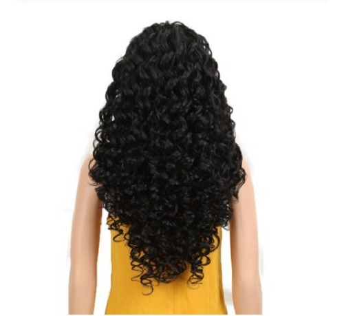 Peruca Front Lace Cacheado, Fibra Orgânica, 60 Cm