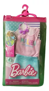 Ropa Para Barbie Malibu , Mattel 2021