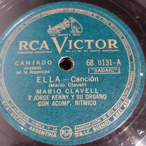 Pasta Mario Clavell Jorge Kenny Rca Victor C479