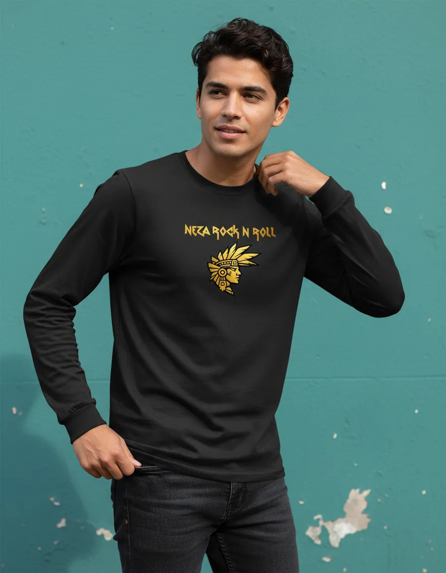 Playera Nezarock Label Original Manga Larga