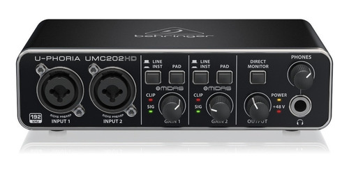 Interface De Audio Behringer U-phoria Umc202hd Fervanero