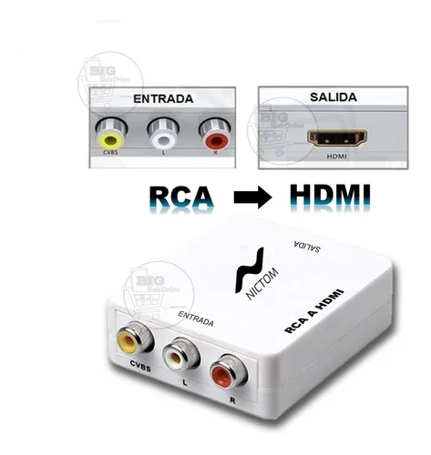 Conectar dvd rca a tv hdmi hotsell