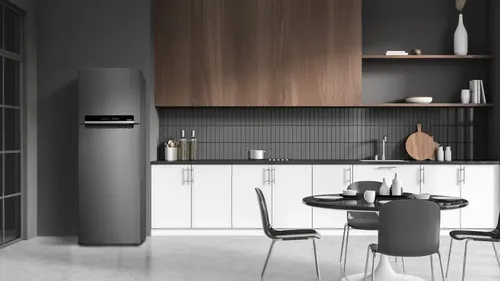 Geladeira com freezer inverter Midea Frost Free Duplex MDRT533EVD461 con capacidad de 394L inox: imagem 2