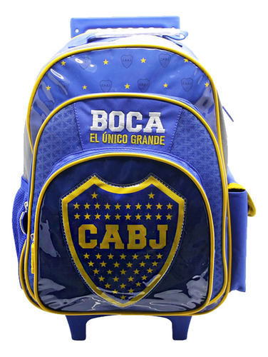 Mochila Boca Juniors Con Carro 16 Pulgadas