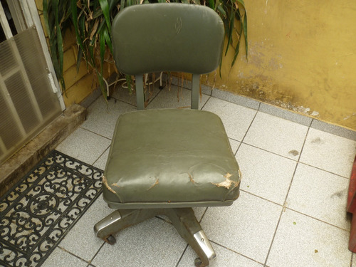 Sillón De Oficina Chromcraft Vintage. Usado Para Restaurar.