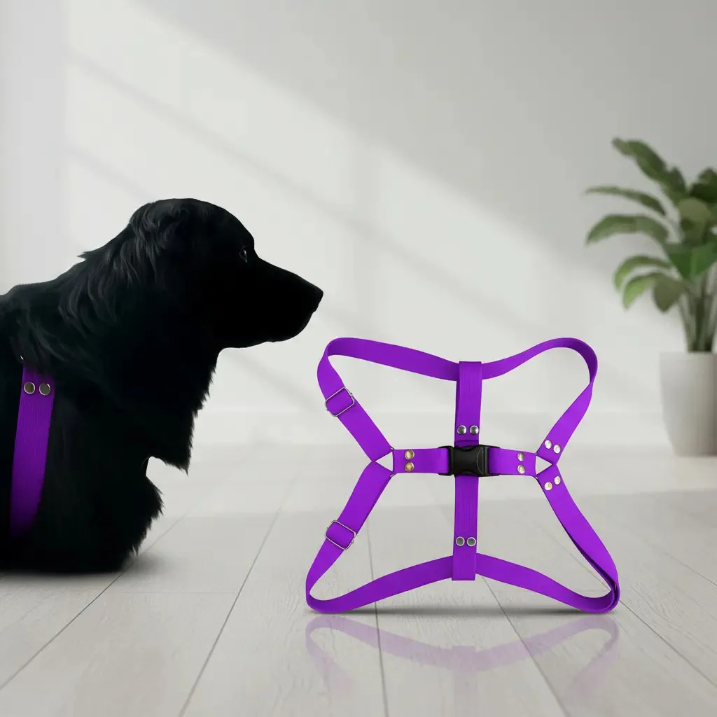 Pretal Pechera Arnes Perro Mediano Grande Regulable Violeta