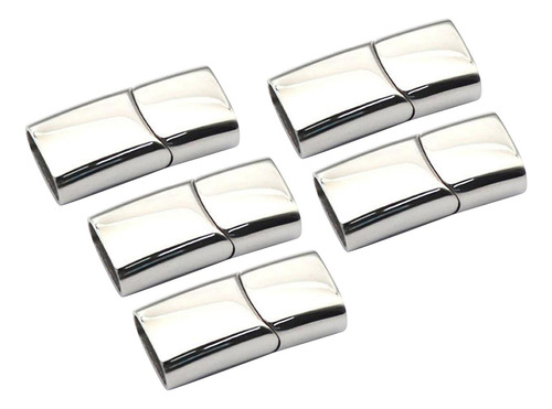 5 Pcs Magnética Fechos Bolsa Purse Magnetic Prata3 12mmx6mm
