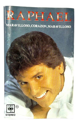 Cassete Original De Época Raphael Maravilloso Corazón