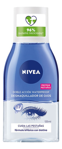 Desmaquillante De Ojos Nivea Bifásico Con Biotina - 125 Ml