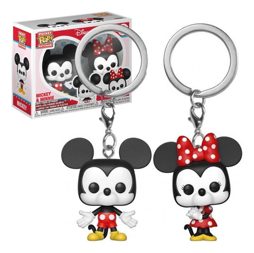 Llavero Pocket Pop! Funko: Disney - Mickey & Minnie (2-pack)