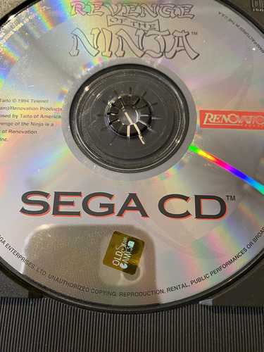 Sega Cd Revenge Of The Ninja (Usado)