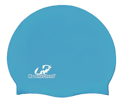 Touca De Natação Colorida Silicone Lisa Hammerhead Cor Azul Royal (slim) Desenho Do Tecido Liso Tamanho U