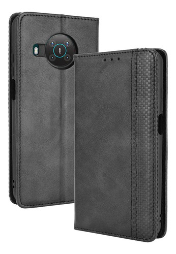 Funda Para Nokia X20/x10 Cartera Pu Cuero Cierre Magnético