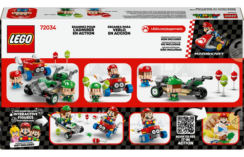 Figura 72034 Kart Bebé Mario Vs. Bebé Luigi Lego 321 Mario Bros