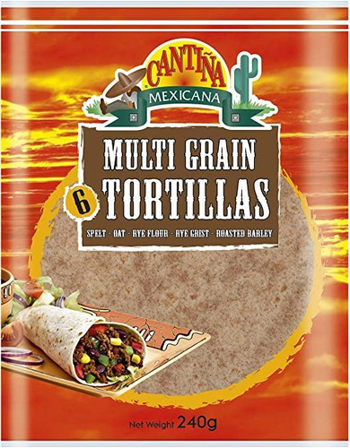 Tortilha Tortillas Multigrãos Cantina Mexicana 6 Peças 240g