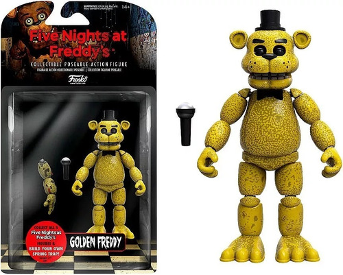 Five Nights At Freddys Figura Golden Freddyarticulada