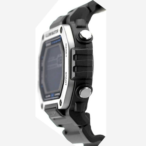 Reloj Casio Standard MWD-110h-8bvdf para hombre, color de la correa gris, color del bisel, color plateado, color de fondo negro