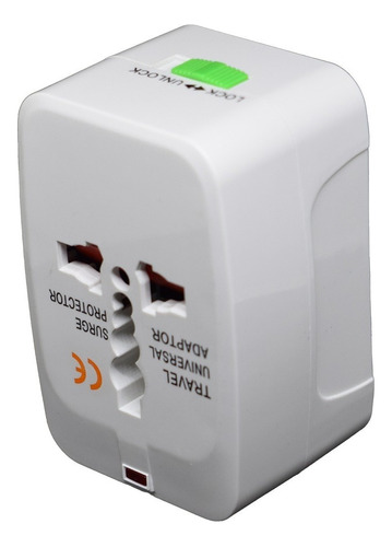 Cargador Internacional Adaptador 220v Viajero Universal Dbs Color Blanco