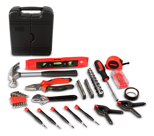 Herramientas Profesional 134 Pz Pack Estuche Portatil Color Rojo