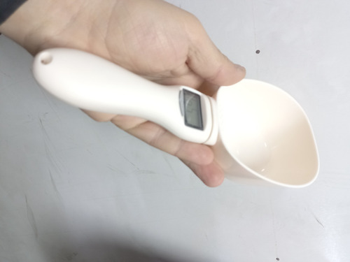 Cuchara Taza Grande Balanza Medidora De Alimentos Multiusos Beige