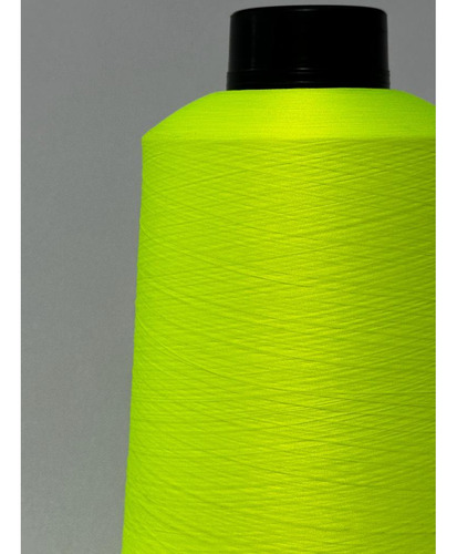 Kit Fio Overloque 500g - 10 Cones Colorido Cor Amarelo Neon
