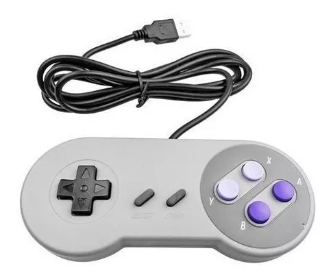 Controle USB Super Nintendo Snes Emulador Computador KNUP KP-3124