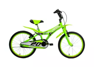Bicicleta infantil SLP Max R16 1v frenos v-brakes color verde con ruedas de entrenamiento