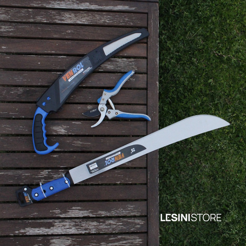 Kit Tijera De Poda 8 + Serrucho Curvo 330mm + Machete 20