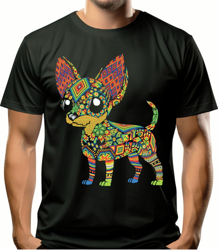 Chihuahua Huichol Camiseta Moda Impresa Kutusos 