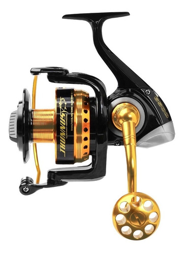 Reel frontal Marine Sports Thunnus Thunnus 6500 derecho/izquierdo color negro