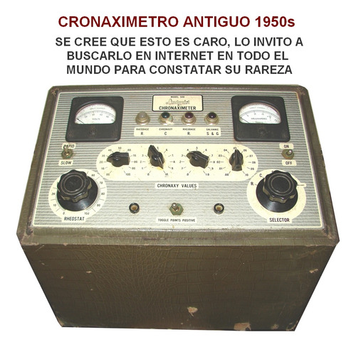 Rarisima Antiguedad Medica. Cronaximetro / De Bulbos 1950s