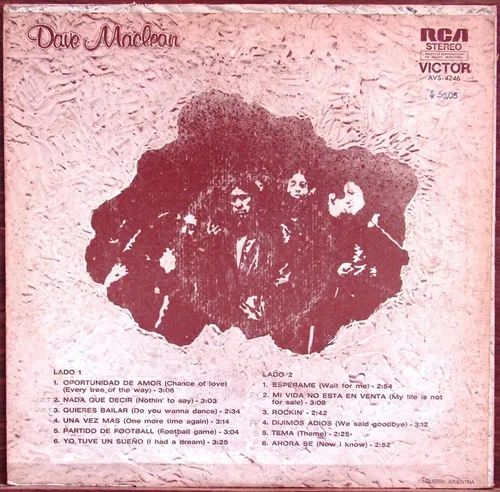 Dave Maclean - Dave Maclean - Lp Vinilo Año 1974 (Usado)