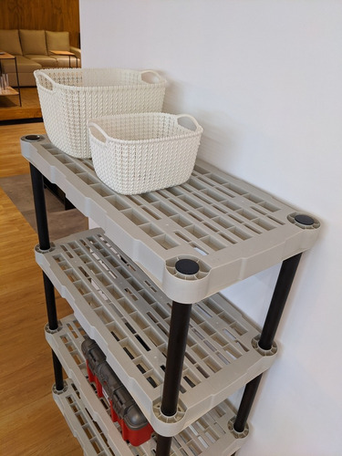Estanteria Plastica Reforzada 4 Estantes Ventilados